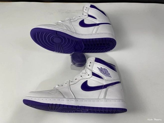 Kick Theory HIGH PURPLE COURT 1 AIR CD0461-151 JORDAN RETRO 0807
